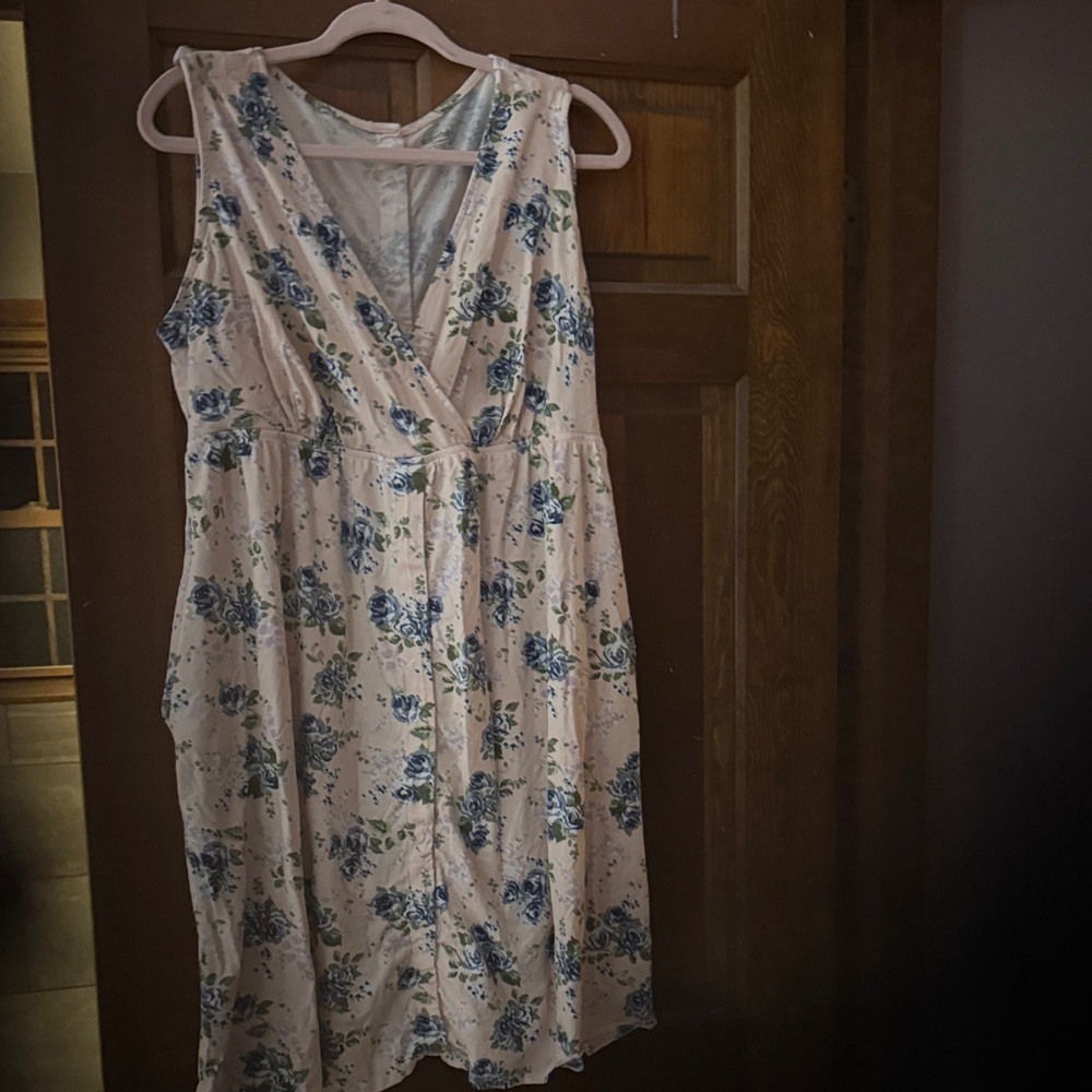 Floral Sleeveless hospital Dress